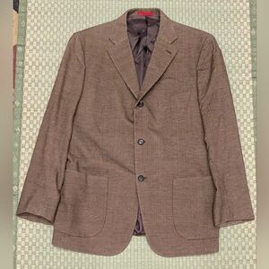 Isaia Napoli Textured Cotton Sport Coat Men's Size 42R Made in Italy
